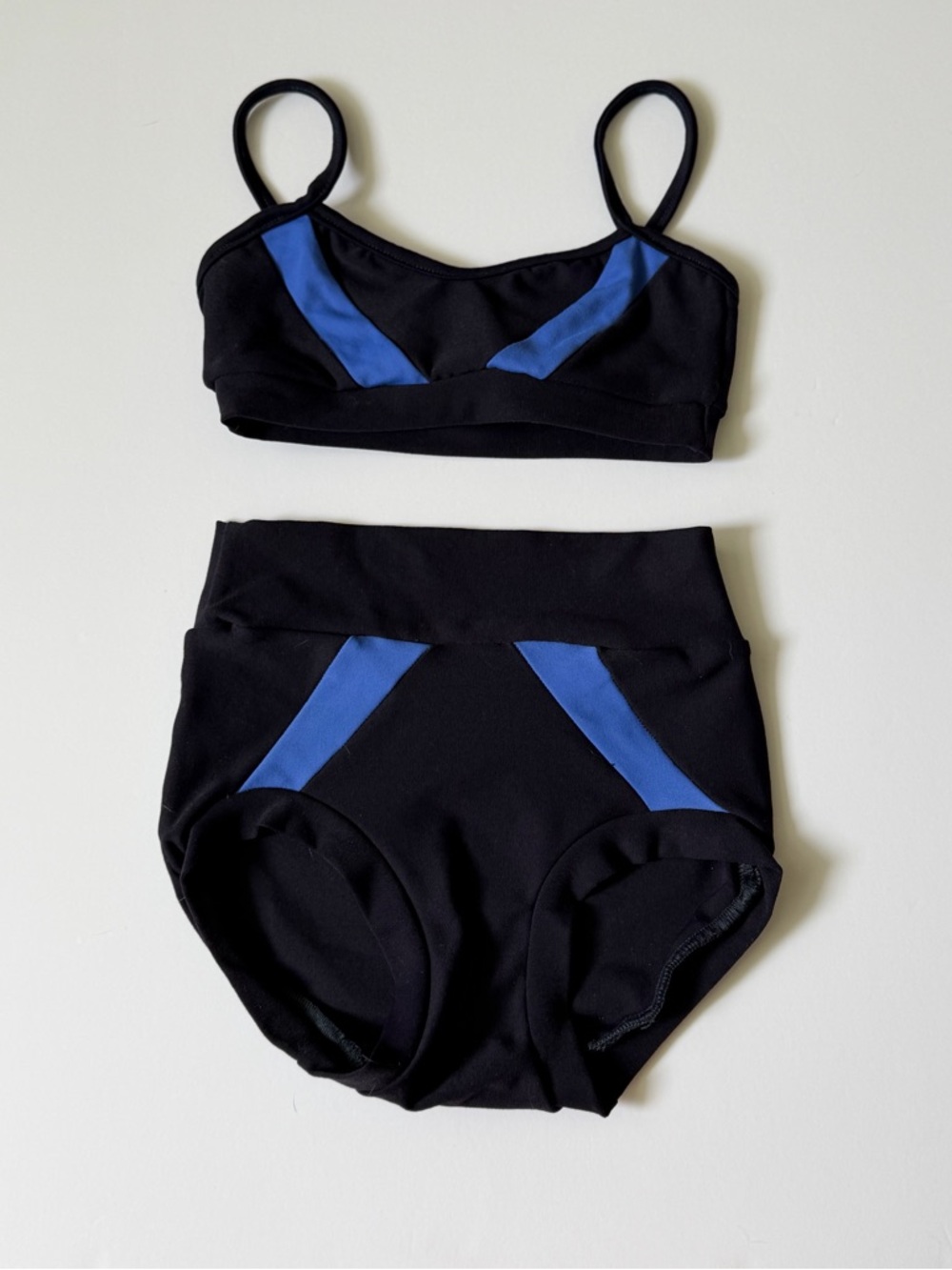 Navy & royal blue 2 piece bluewater dancewear set CS